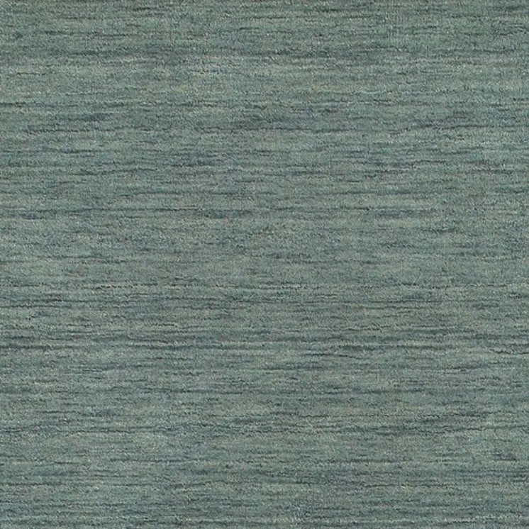 8' Light Blue Wool Hand Tufted Runner Rug