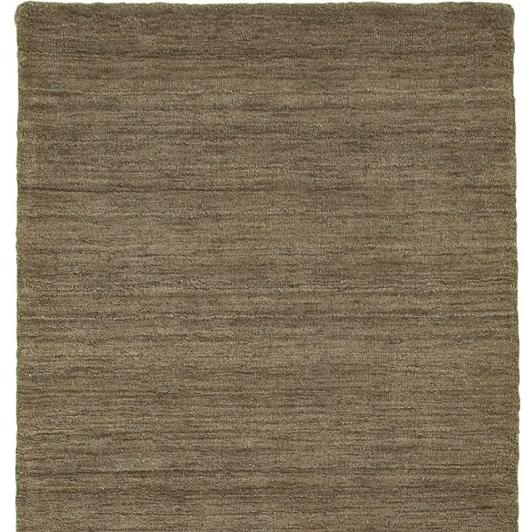 8' Gray Wool Hand Tufted Runner Rug