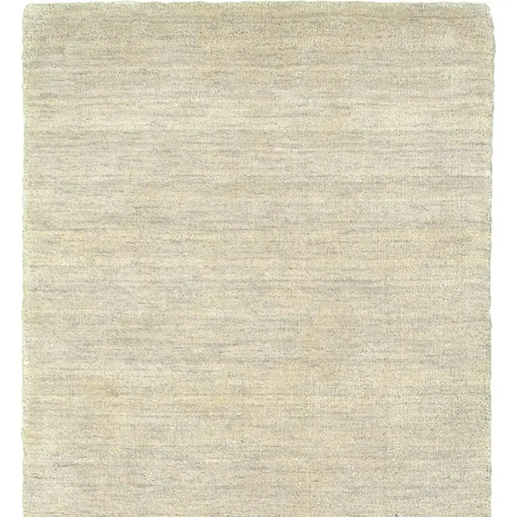 8' Beige Wool Hand Tufted Runner Rug