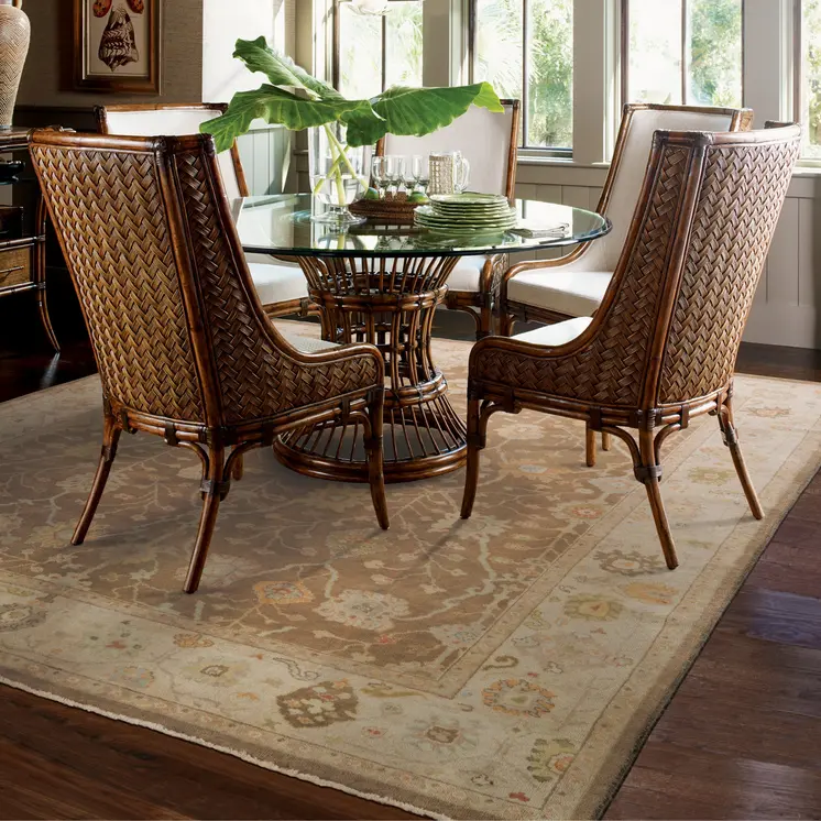 8' X 10' Gray And Beige Wool Oriental Hand Knotted Area Rug
