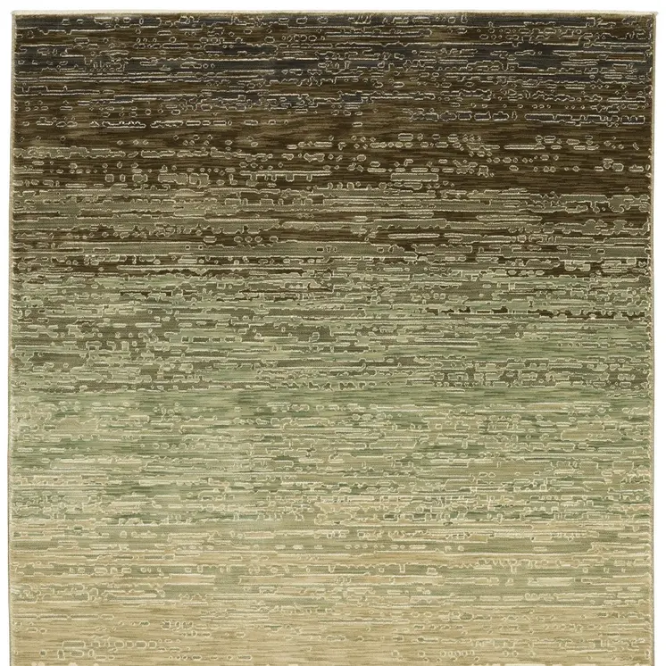 8' X 11' Beige And Brown Abstract Area Rug