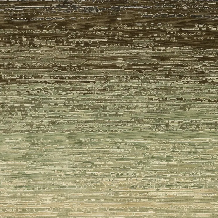 8' X 11' Beige And Brown Abstract Area Rug