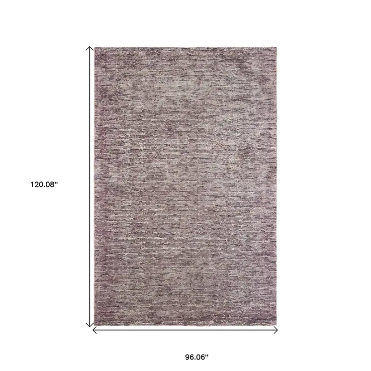 8' X 10' Purple Hand Tufted Area Rug