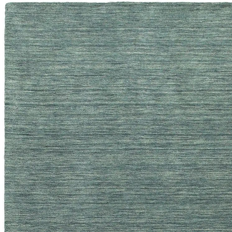 6' X 9' Light Blue Wool Hand Tufted Area Rug