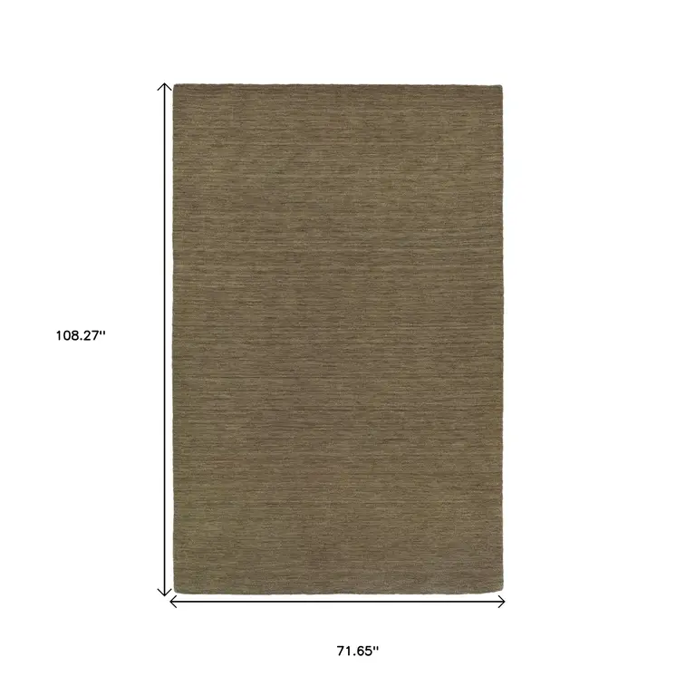 6' X 9' Gray Wool Hand Tufted Area Rug