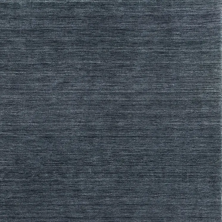 6' X 9' Navy Blue Wool Hand Tufted Area Rug