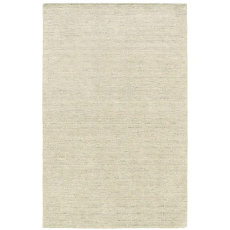 6' X 9' Beige Wool Hand Tufted Area Rug