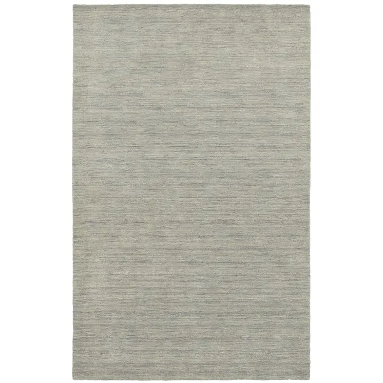 6' X 9' Gray Wool Hand Tufted Area Rug