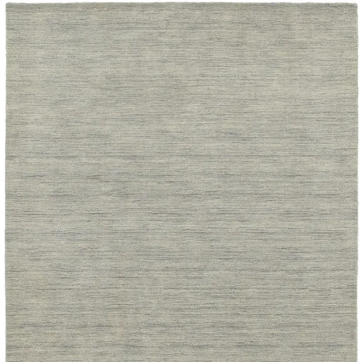 6' X 9' Gray Wool Hand Tufted Area Rug