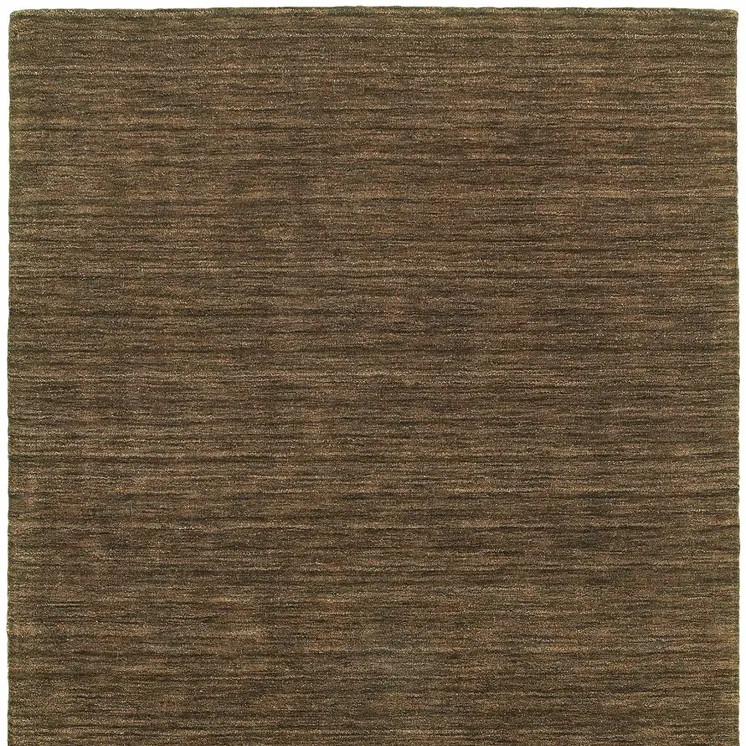 6' X 9' Brown Wool Hand Tufted Area Rug