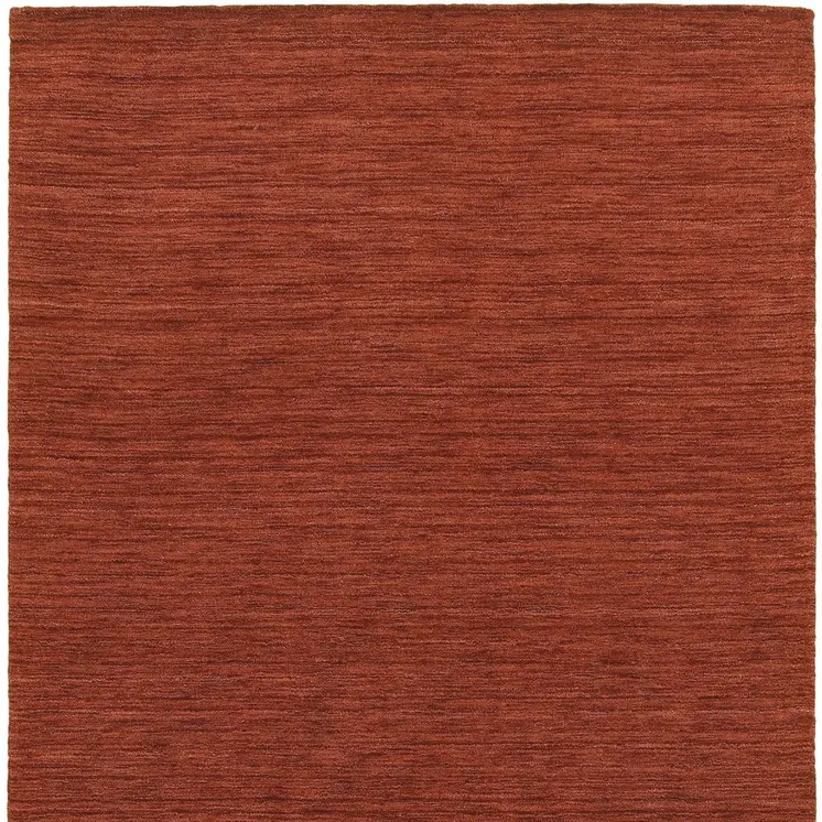 8' X 10' Rust Wool Hand Tufted Area Rug