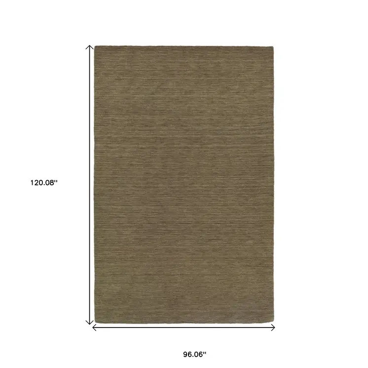 8' X 10' Gray Wool Hand Tufted Area Rug