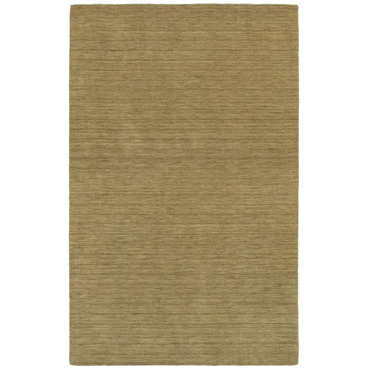 8' X 10' Gold Wool Hand Tufted Area Rug