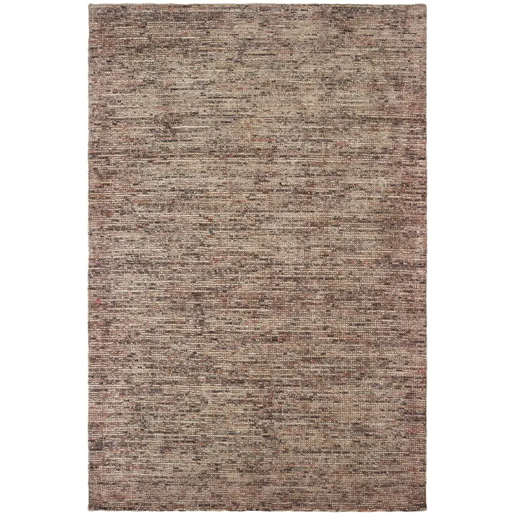 10' X 13' Taupe And Pink Hand Tufted Area Rug