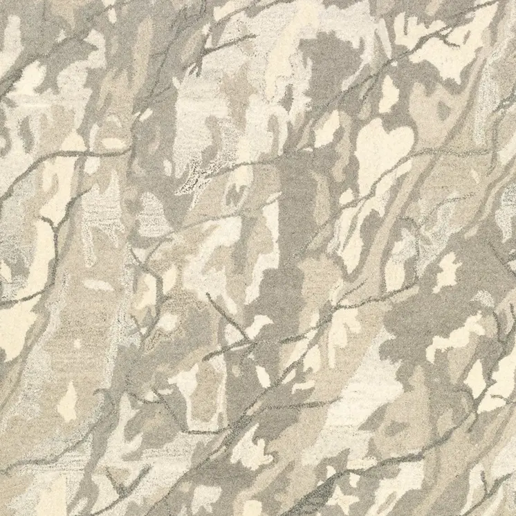 10' X 13' Beige And Ivory Wool Abstract Hand Tufted Area Rug