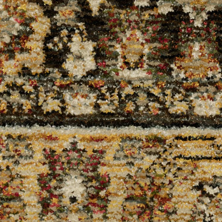 10' X 13' Brown And Gold Oriental Area Rug