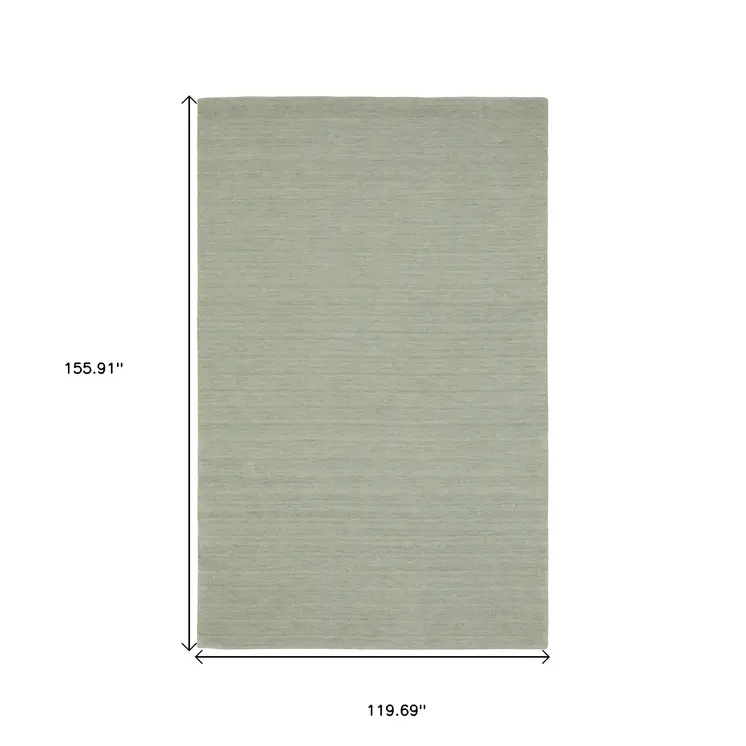 10' X 13' Silver Wool Hand Tufted Area Rug