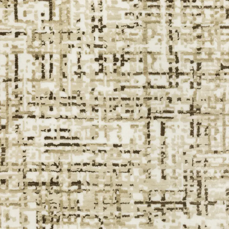 10' X 13' Ivory And Brown Abstract Area Rug