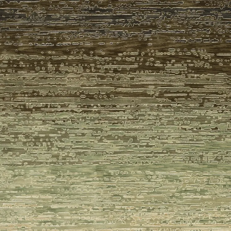 10' X 13' Brown And Green Abstract Area Rug