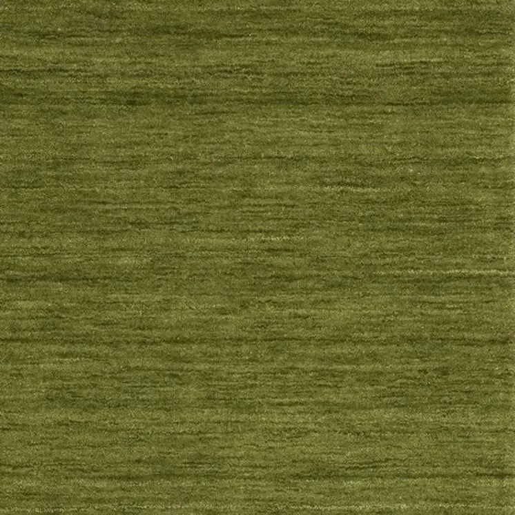 8' Green Wool Hand Tufted Runner Rug