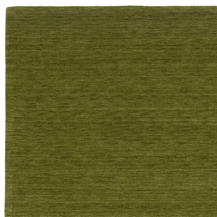 10' X 13' Green Wool Hand Tufted Area Rug
