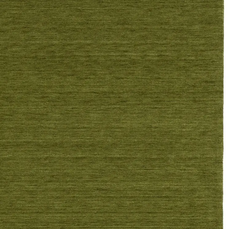 10' X 13' Green Wool Hand Tufted Area Rug