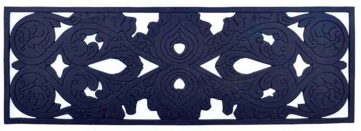 10" X 30" Black Rubber Outdoor Door Mat