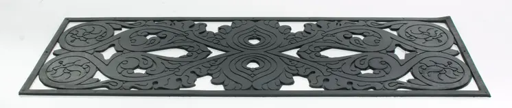 10" X 30" Black Rubber Outdoor Door Mat