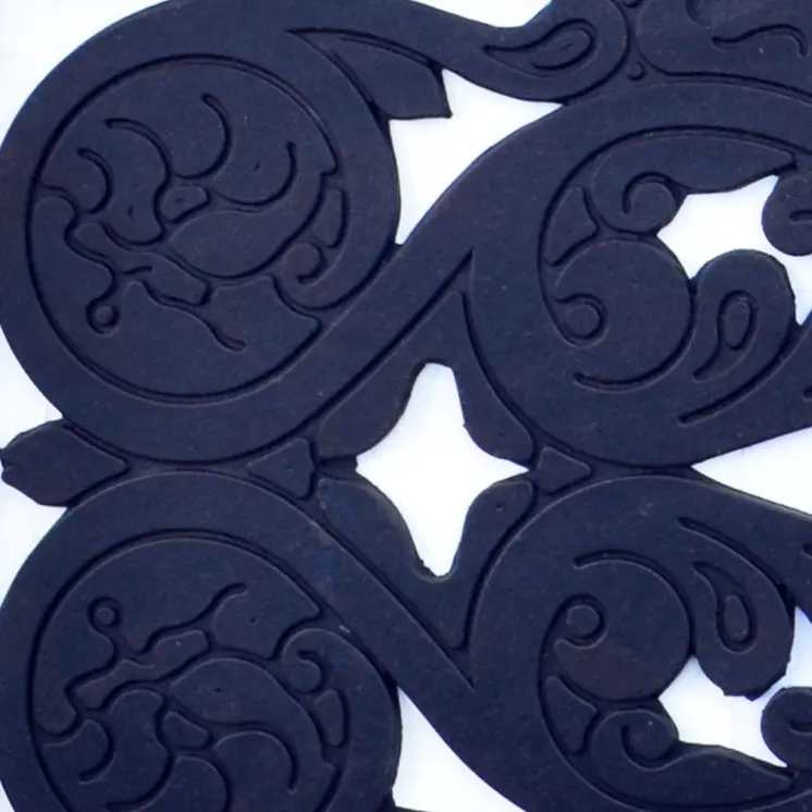 10" X 30" Black Rubber Outdoor Door Mat