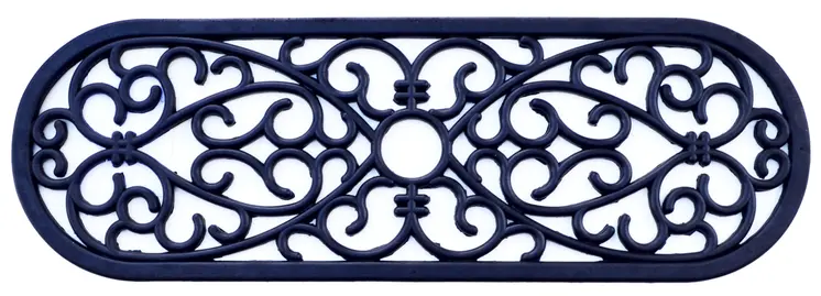 10" X 30" Black Rubber Outdoor Door Mat