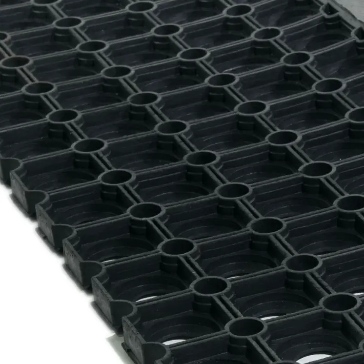 10" X 30" Black Rubber Outdoor Door Mat