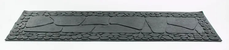 10" X 33" Black Rubber Outdoor Door Mat