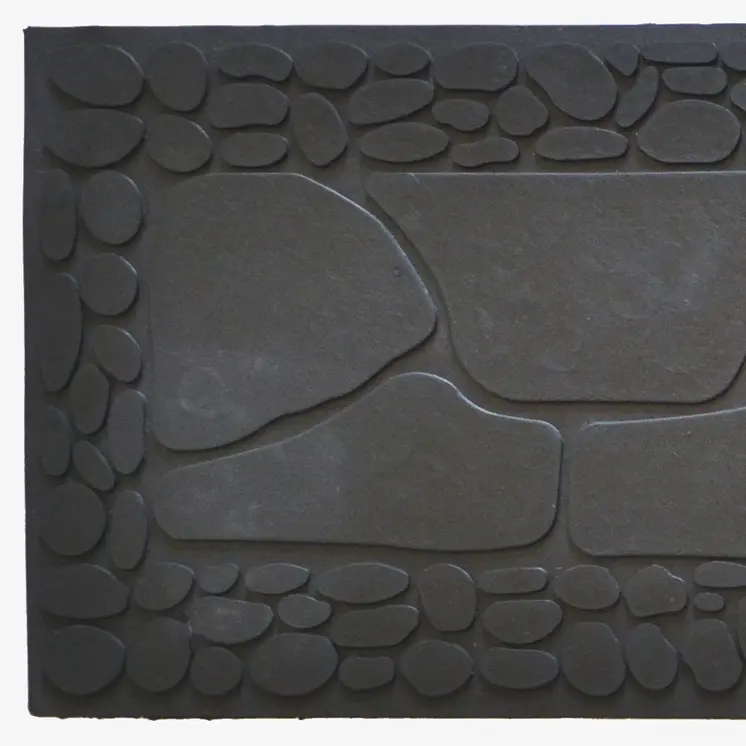10" X 33" Black Rubber Outdoor Door Mat