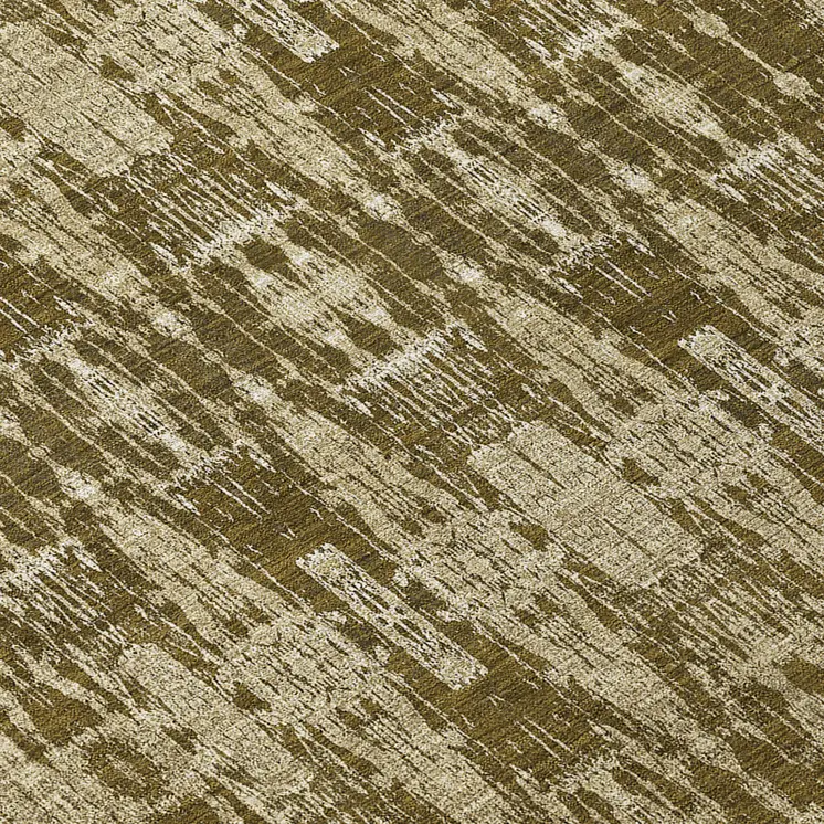 8' Chocolate Taupe And Beige Round Moroccan Washable Indoor Outdoor Area Rug