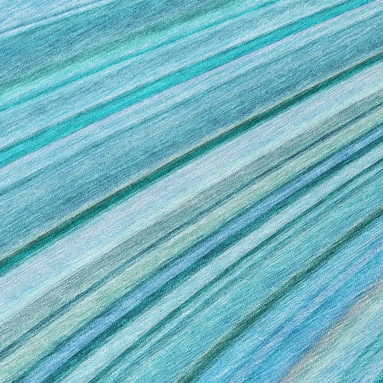 8' Teal Blue Aqua And Blue Round Abstract Washable Indoor Outdoor Area Rug