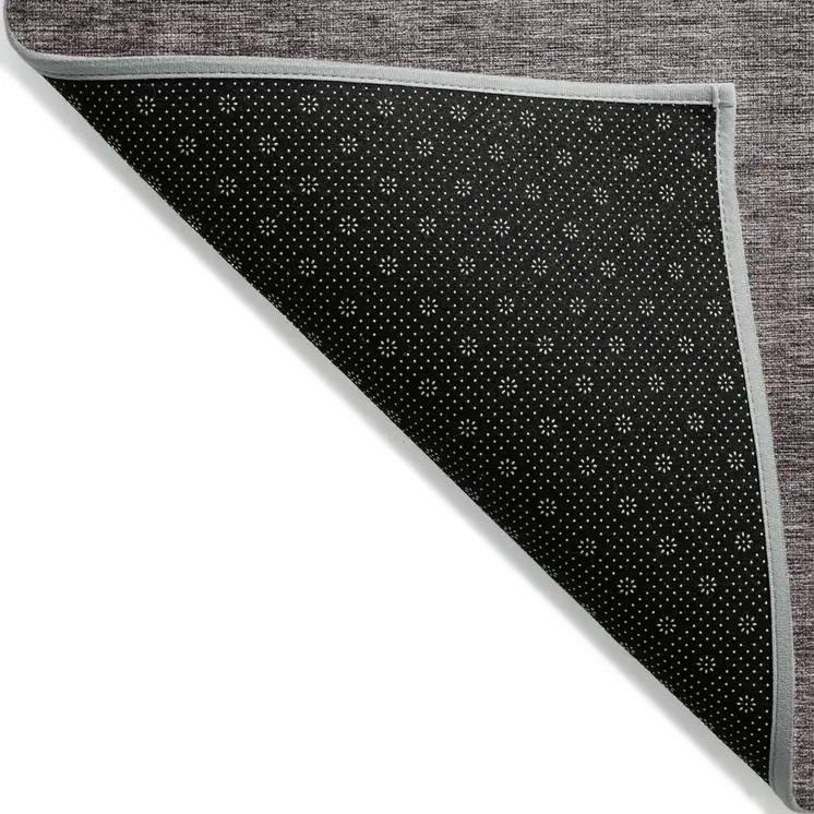 3' X 5' Gray Charcoal And Brown Ombre Washable Indoor Outdoor Area Rug