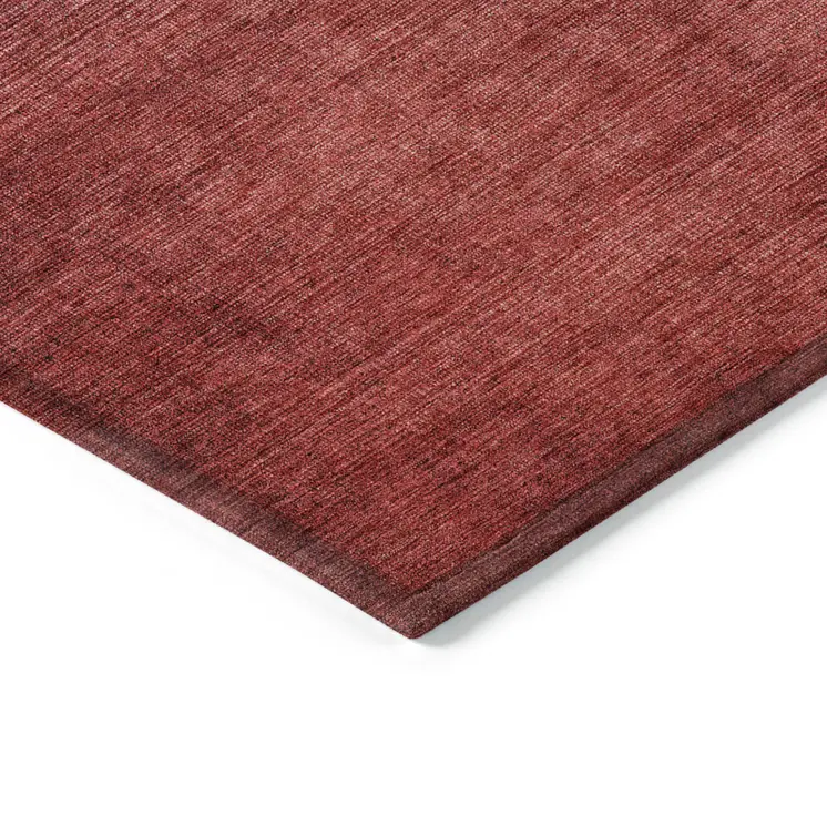 5' X 8' Navy Blue Red And Eggplant Ombre Washable Indoor Outdoor Area Rug