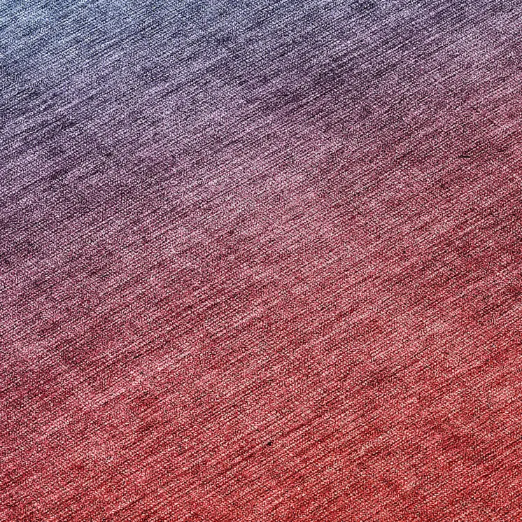 8' Navy Blue Red And Eggplant Round Ombre Washable Indoor Outdoor Area Rug