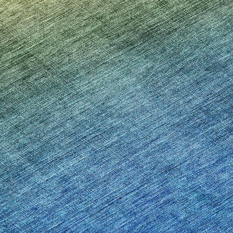 8' Olive Green Blue And Navy Blue Round Ombre Washable Indoor Outdoor Area Rug