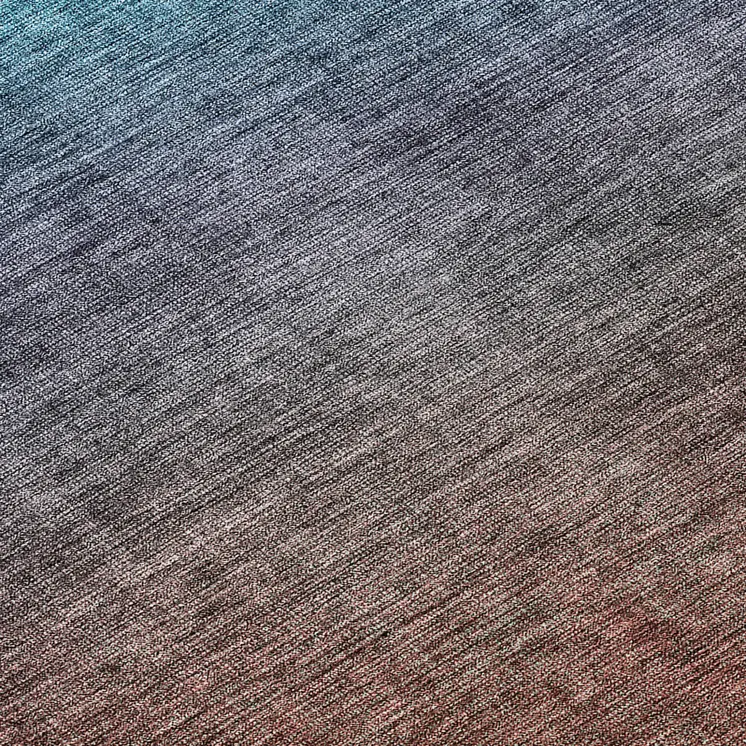 8' Teal Blue Chocolate And Charcoal Round Ombre Washable Indoor Outdoor Area Rug