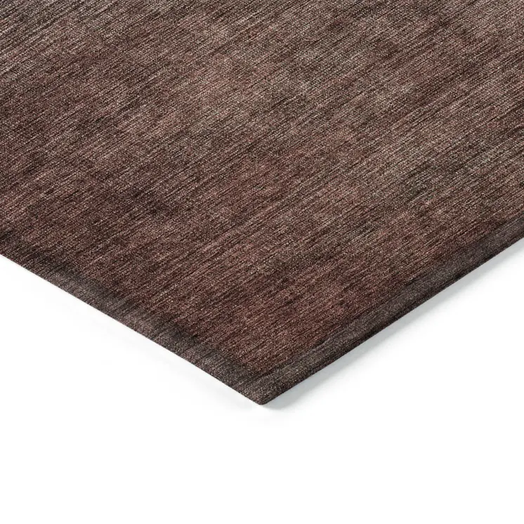 10' X 14' Teal Blue Chocolate And Charcoal Ombre Washable Indoor Outdoor Area Rug