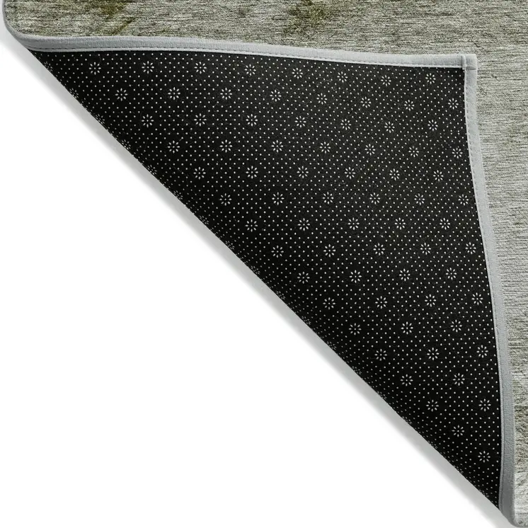8' X 10' Taupe Beige And Brown Abstract Washable Indoor Outdoor Area Rug