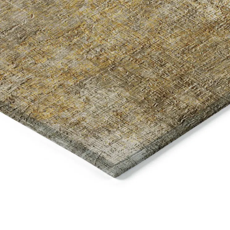 5' X 8' Beige Taupe And Ivory Abstract Washable Indoor Outdoor Area Rug