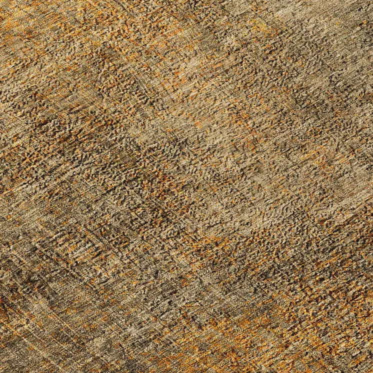 8' Brown Beige And Taupe Round Abstract Washable Indoor Outdoor Area Rug