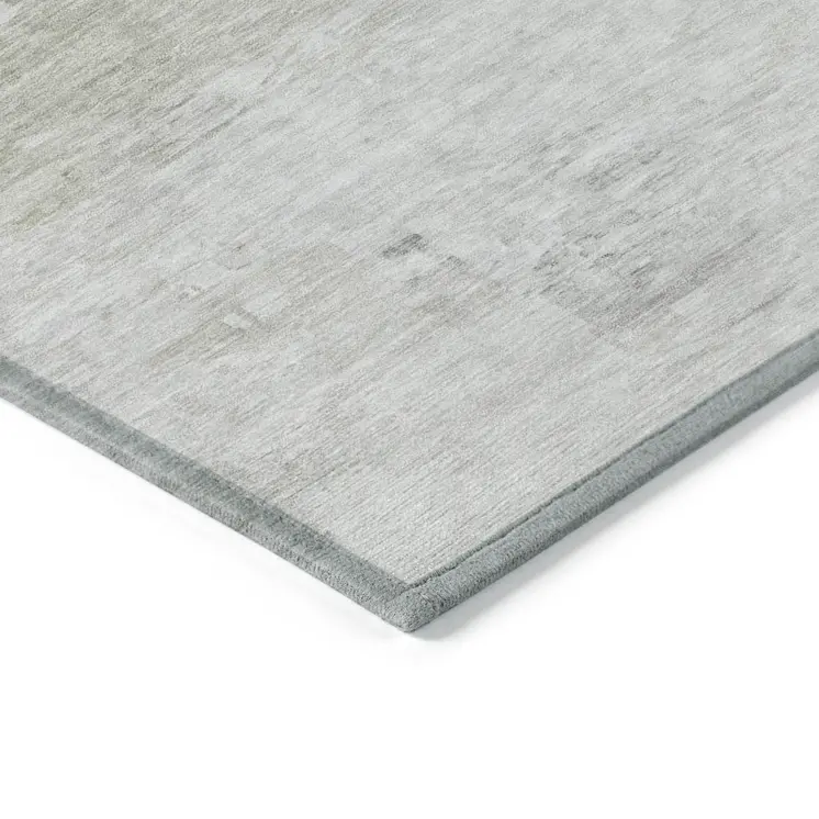 9' X 12' Ivory Beige And Taupe Abstract Washable Indoor Outdoor Area Rug