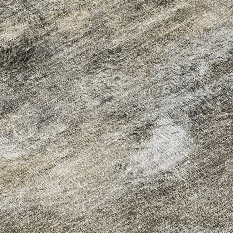 3' X 5' Beige Taupe And Gray Abstract Washable Indoor Outdoor Area Rug
