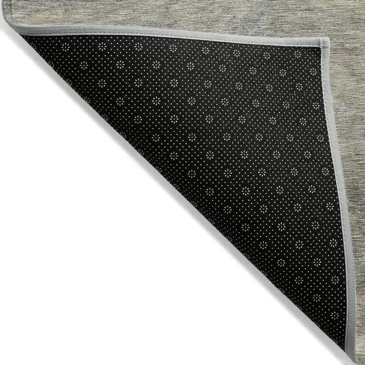 5' X 8' Taupe Beige And Ivory Abstract Washable Indoor Outdoor Area Rug
