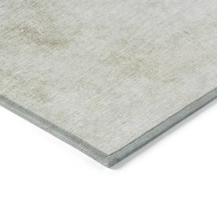 9' X 12' Beige Sky Blue And Teal Blue Ombre Washable Indoor Outdoor Area Rug