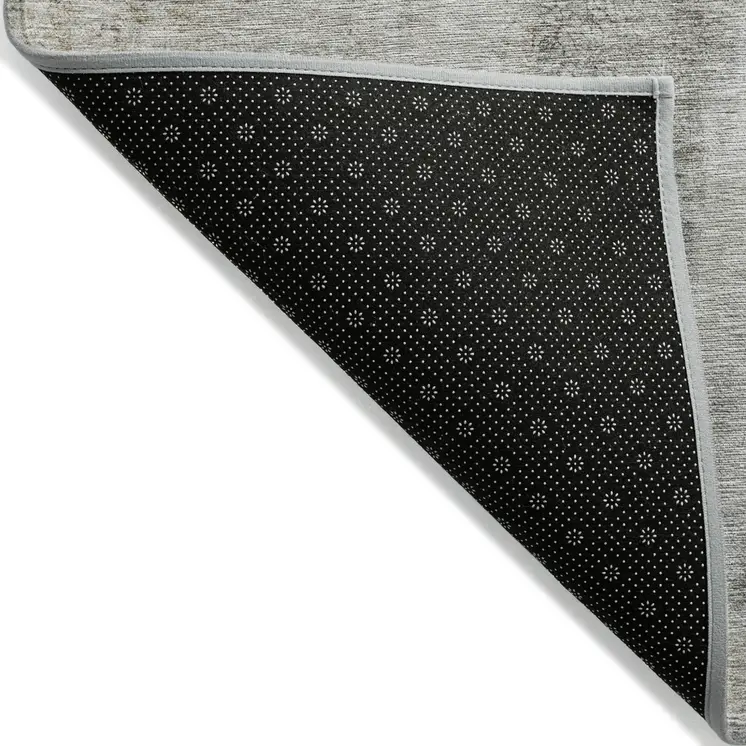10' X 14' Taupe Beige And Gray Abstract Washable Indoor Outdoor Area Rug