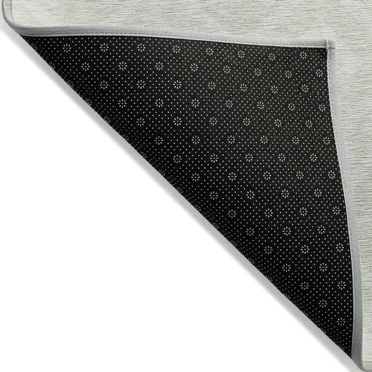 10' X 14' Ivory And Light Gray Geometric Washable Indoor Outdoor Area Rug